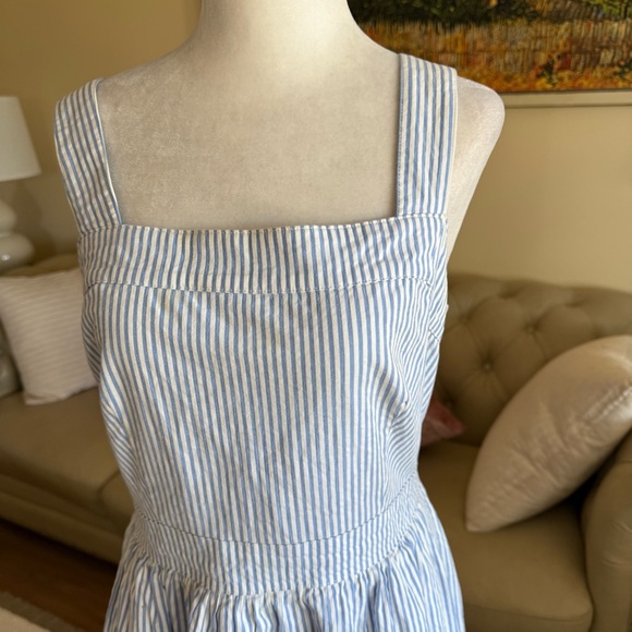 J. Crew Blue and White Striped Dress - Picture 4 of 7